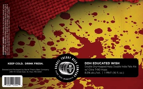 Barrel Theory DDH Educated Wish Hazy DIPA 4pk Can
