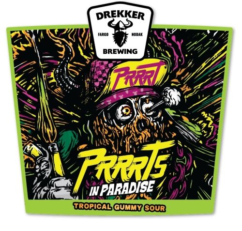 Drekker PRRRTS In Paradise Tropical Gummy Sour 4pk Can