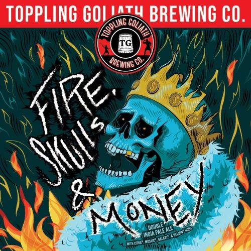 Toppling Goliath Fire, Skulls &amp; Money DIPA 4pk Can