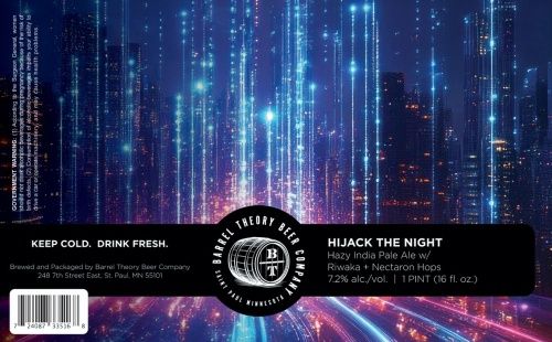 Barrel Theory Hijack The Night IPA 4pk Can