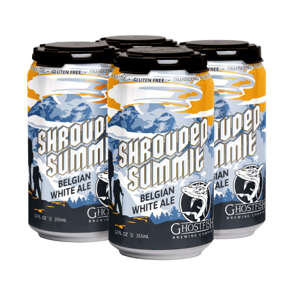 Ghostfish Shrouded Summit Gluten Free Belgian White 4pk Can