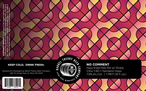 [LIMIT ONE] Barrel Theory No Comment IPA 4pk Can
