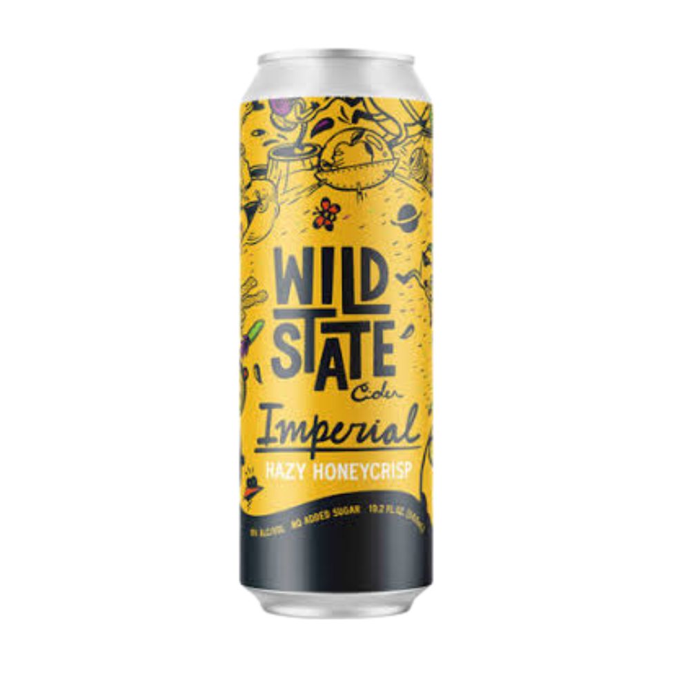 Wild State Imperial Hazy Honeycrisp Cider 19.2oz Can