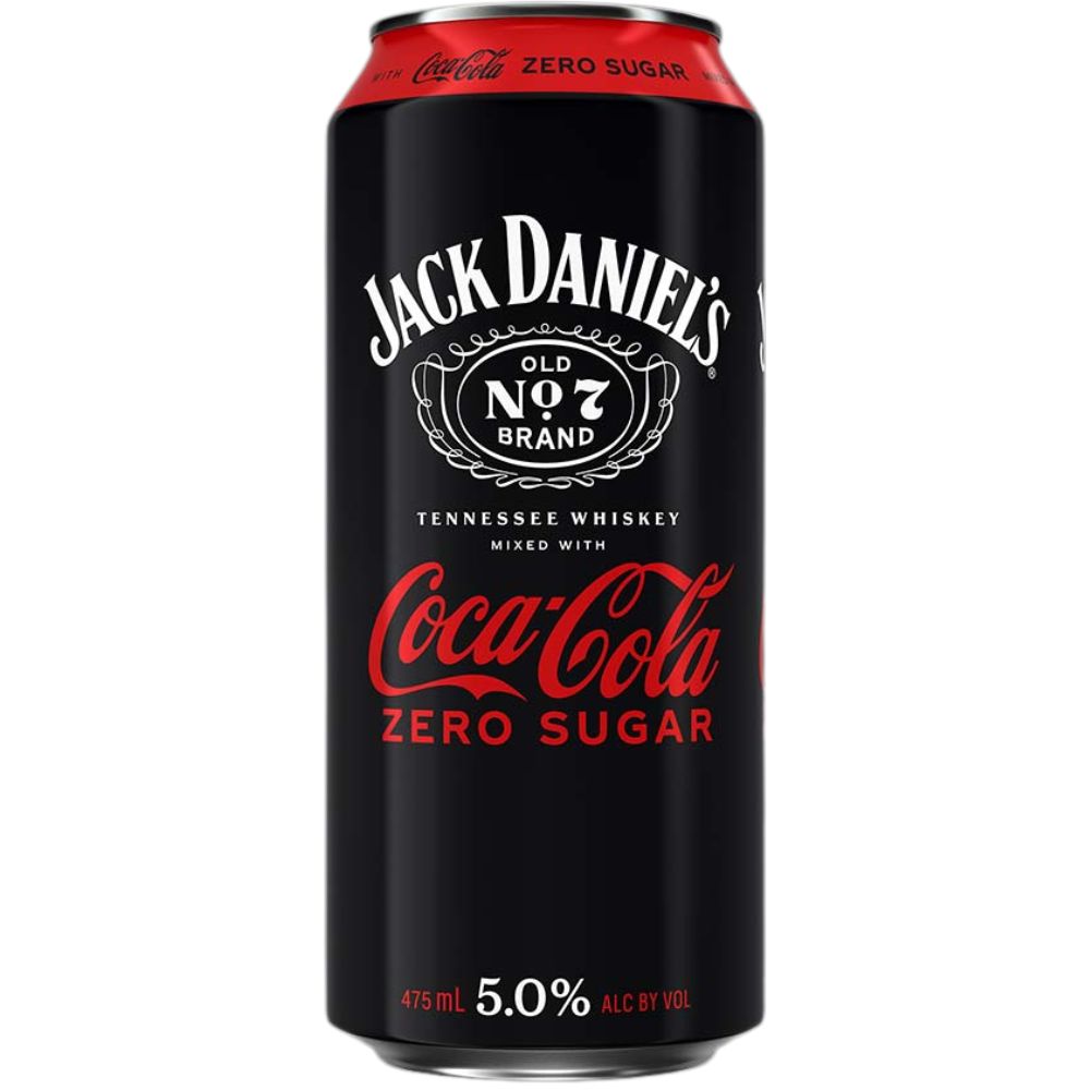 Jack Daniel's &amp; Coca-Cola Zero Sugar 16oz Can