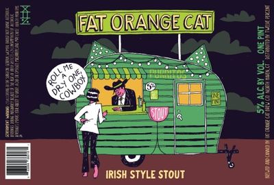 Fat Orange Cat Roll Me A Dry One Cowboy Irish Stout 4pk Can