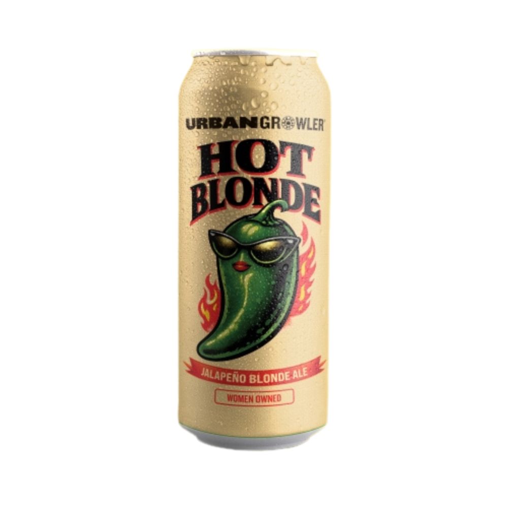 Urban Growler Hot Blonde Jalapeño Blonde Ale 4pk Can
