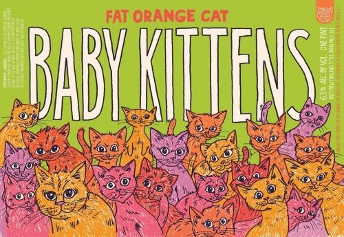 Fat Orange Cat Baby Kittens IPA 4pk Can