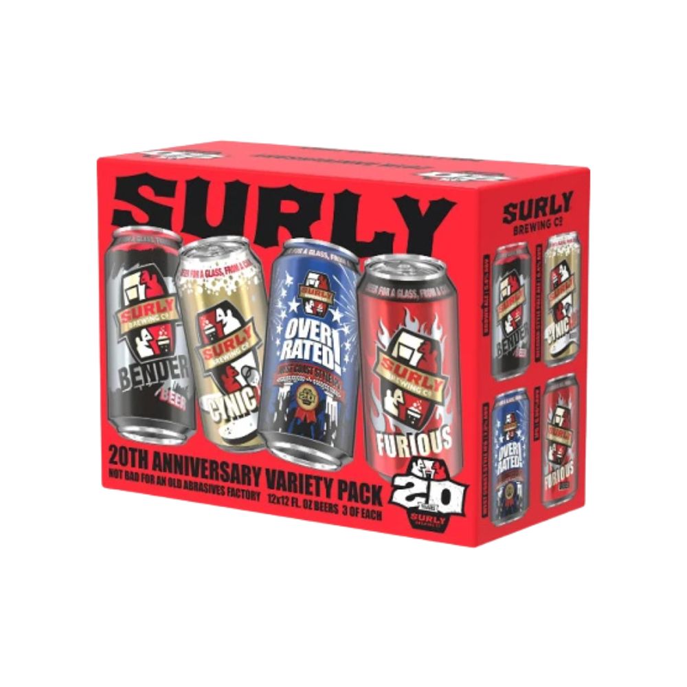 Surly 20th Anniversary Variety Pack 12pk Can