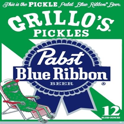Pabst Blue Ribbon Grillo's Pickle Beer 6pk Can
