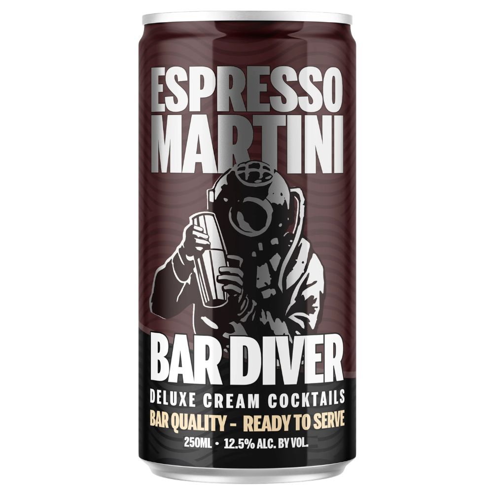 Bar Diver Espresso Martini Cocktail 4pk Can