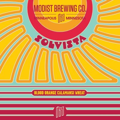 Modist Solvista Blood Orange Calamansi Wheat Ale 4pk Can