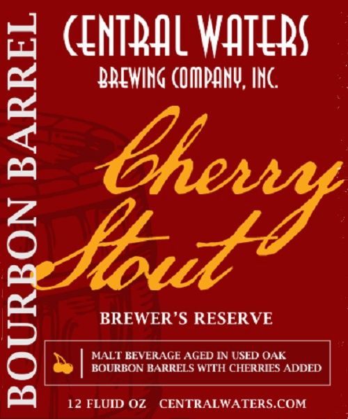 Central Waters Bourbon Barrel Cherry Stout 2026 4pk Can