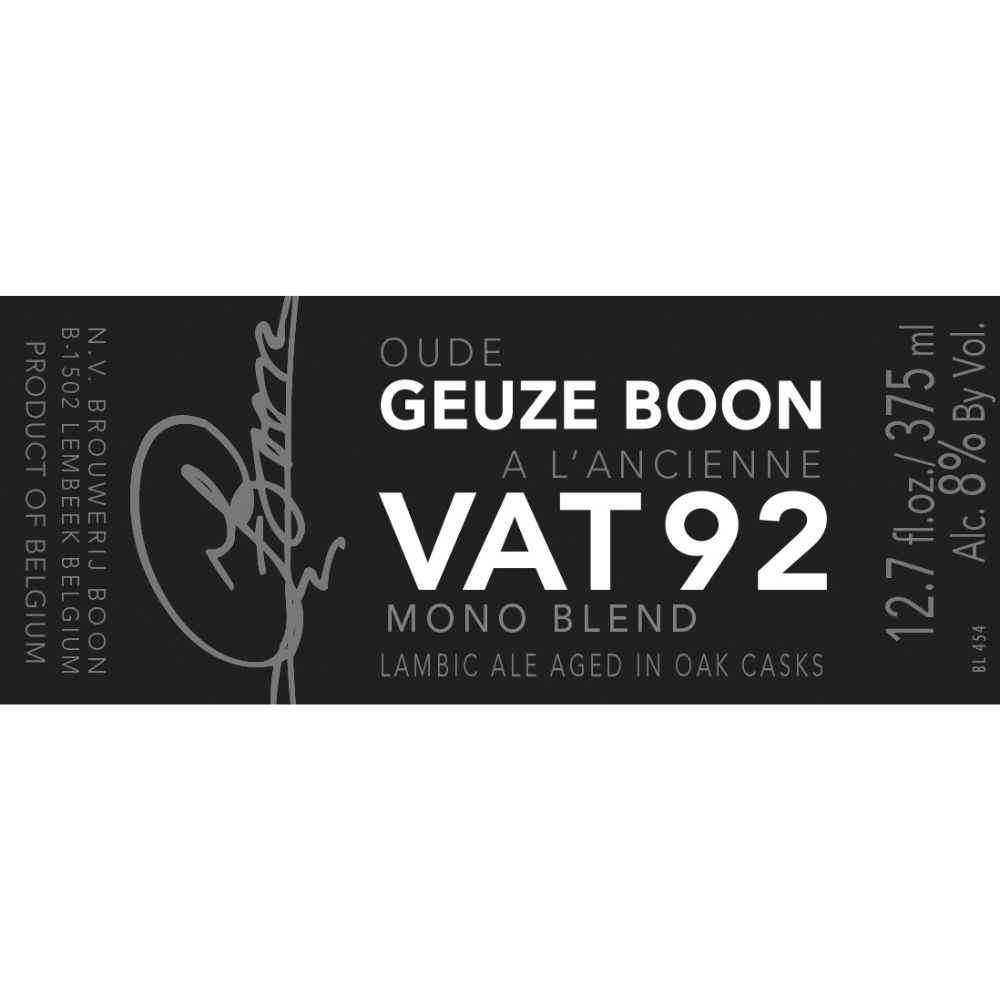 Boon Oude Geuze Boon à L'Ancienne VAT 92 Mono Blend