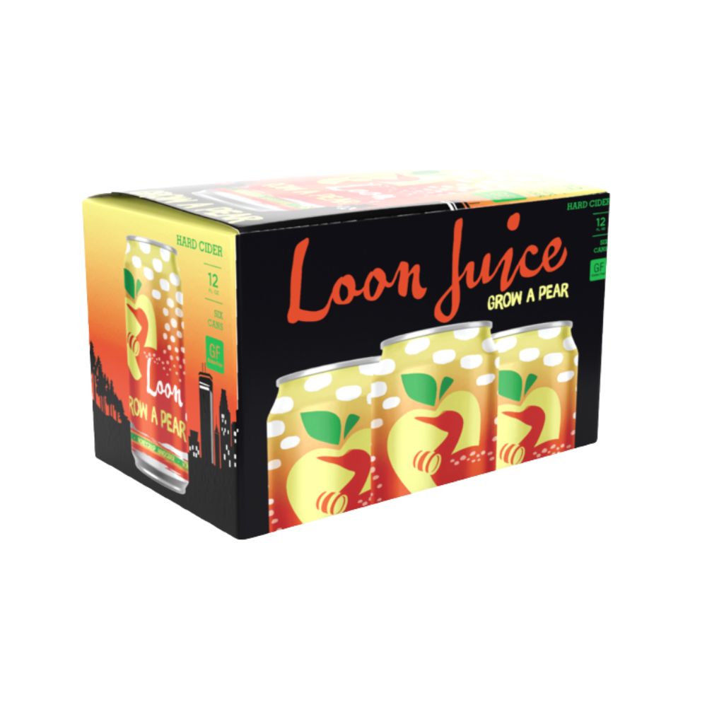 Loon Juice Grow A Pear Hard Cider 6pk Can