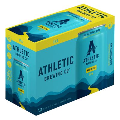 Athletic Run Wild NA IPA 12pk Can