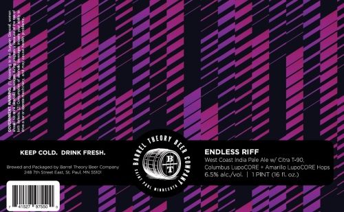 Barrel Theory Endless Riff West Coast IPA 4pk Can
