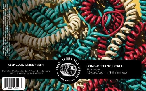Barrel Theory Long-Distance Call Rice Lager 4pk Can