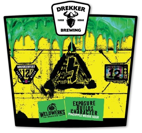 Drekker Exposure Builds Character Pineapple Wedge Sour 4pk Can