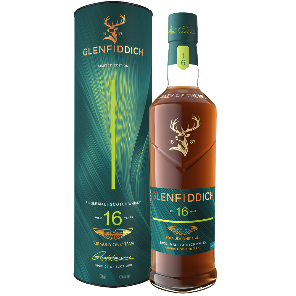 Glenfiddich 16yr Aston Martin F1 Team Scotch Year 2
