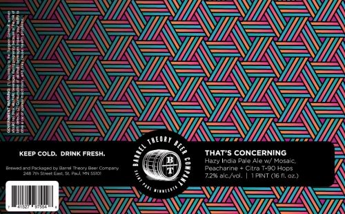 Barrel Theory That's Concerning IPA 4pk Can