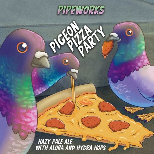 Pipeworks Pigeon Pizza Party Hazy Pale Ale 4pk Can