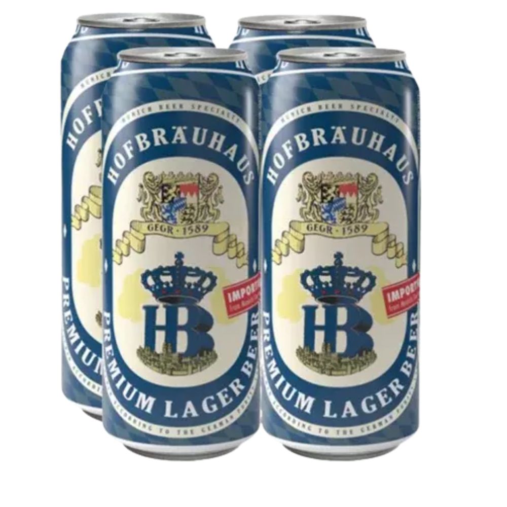 Hofbrau Original Helles Lager 4pk Can
