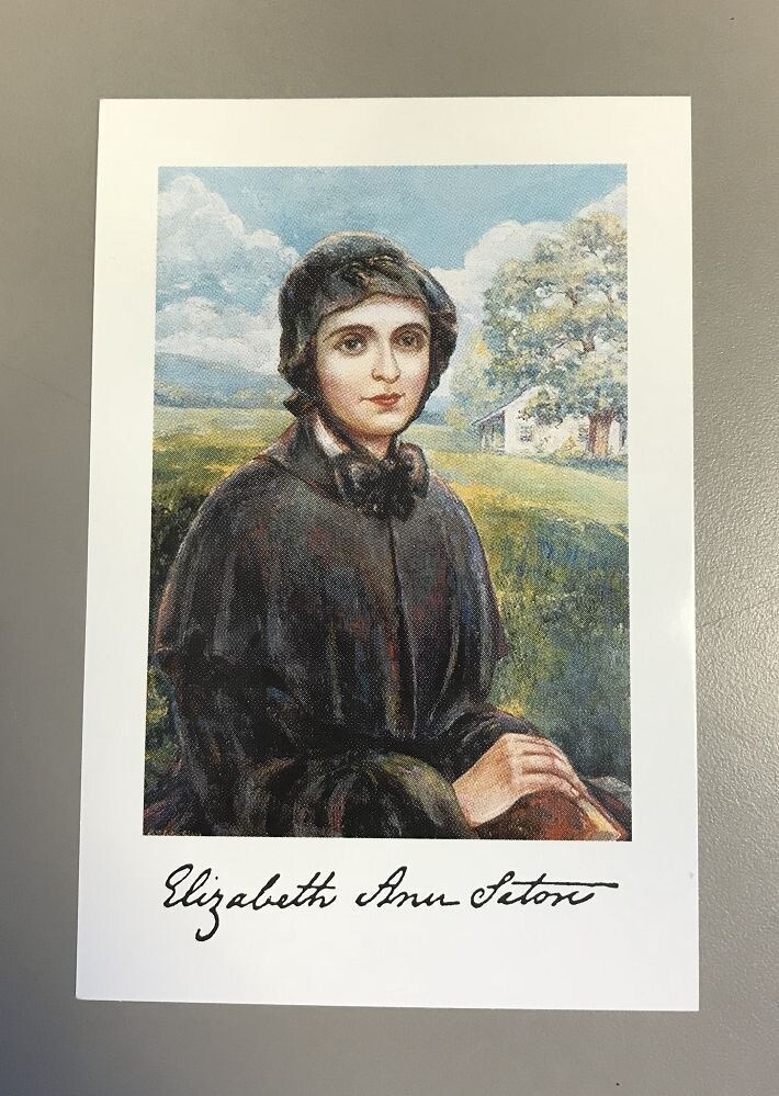 St. Elizabeth Ann Seton Fides Prayer Card Color