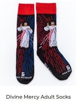 Divine Mercy Socks-Adult