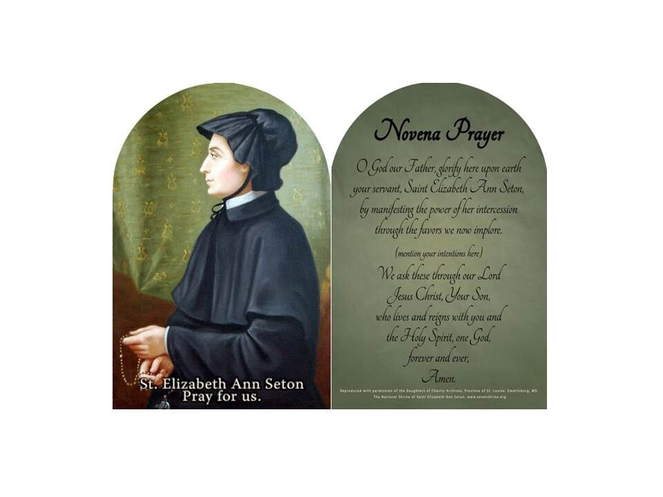 St. Elizabeth Ann Seton Arched Diptych**