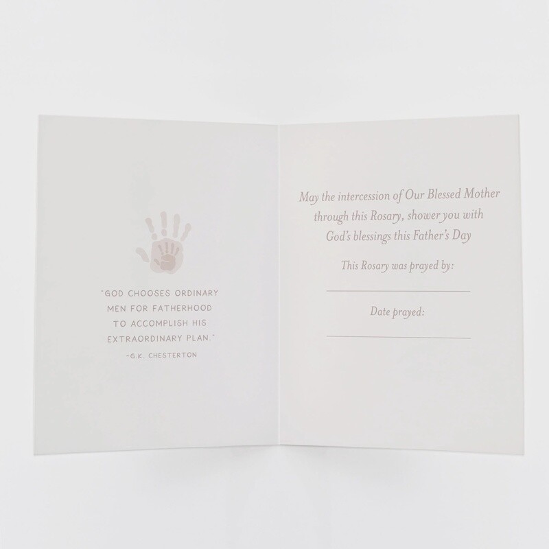 St. Joseph Attributes-Father's Day-Rosary Card
