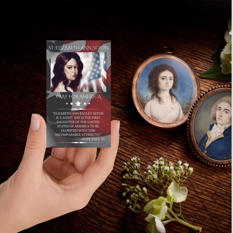 St. Elizabeth Ann Seton Pray for America Prayer Card