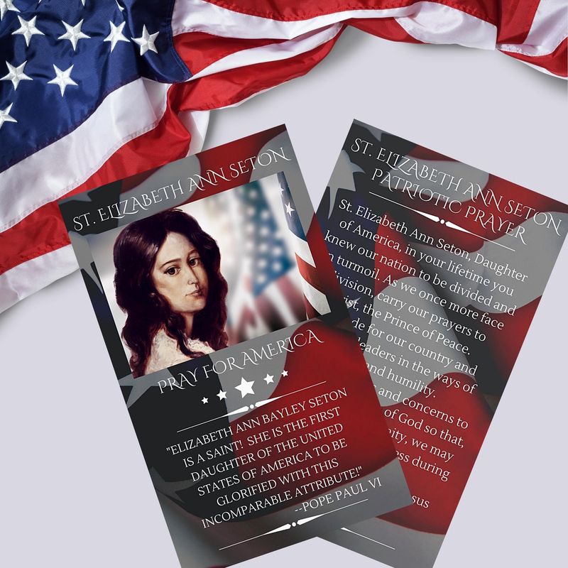 St. Elizabeth Ann Seton Pray for America Prayer Card