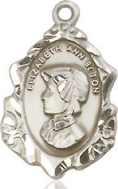 St. Elizabeth Ann Seton Sterling Silver Filigree Medal