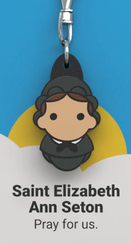 St. Elizabeth Ann Seton Tiny Saints Charm
