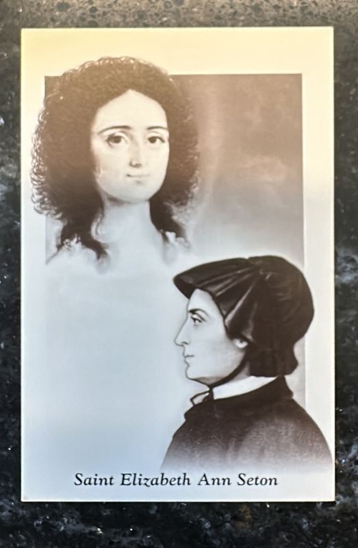 Beige Double Portrait pray Card