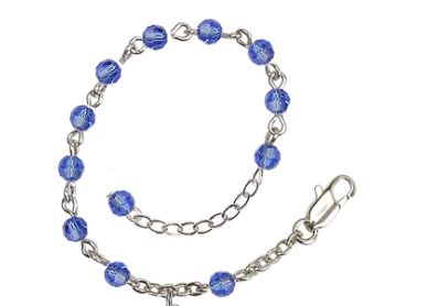 Seton Rhodium Sapphire Bracelet