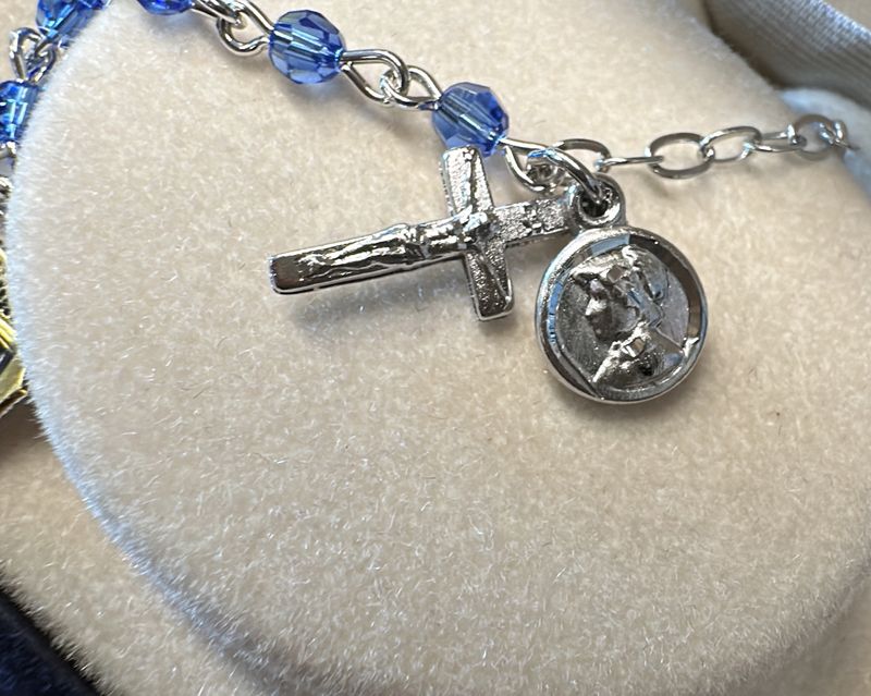 DNR-Seton Rhodium Sapphire Bracelet
