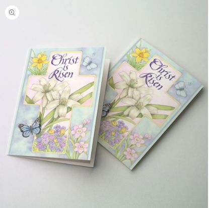 Christ is Risen-Lillies-Easter Card