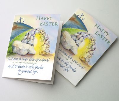 Empty tomb-Happy Easter-Card