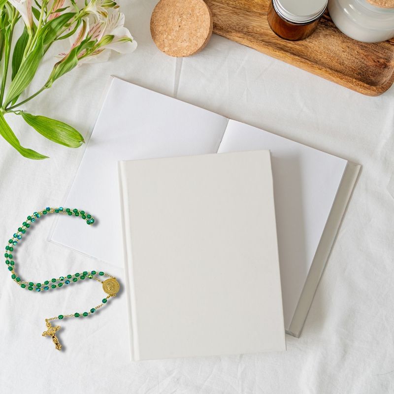 Green Crystal Gold St. Elizabeth Ann Seton Rosary