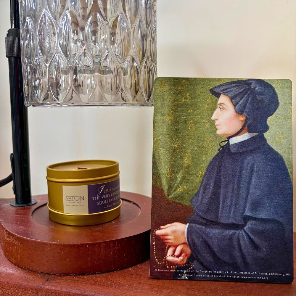 St. Elizabeth Ann Seton Square Desk Plaque