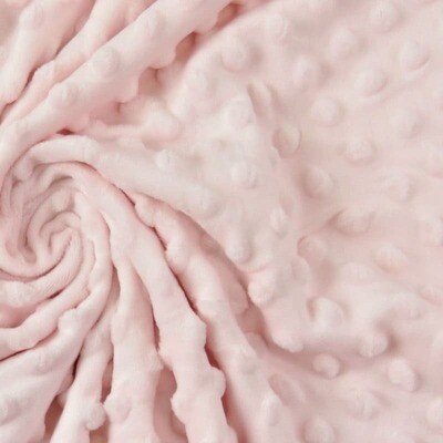 Super Soft pink Dimple Polar Fleece