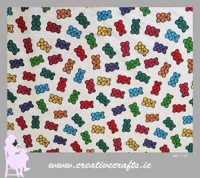 Kids Jelly Teddy Poly cotton fabric