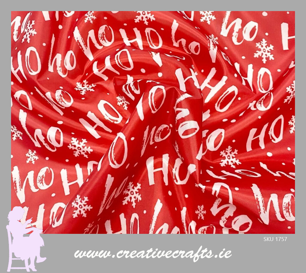 Ho Ho Ho Christmas Fabric