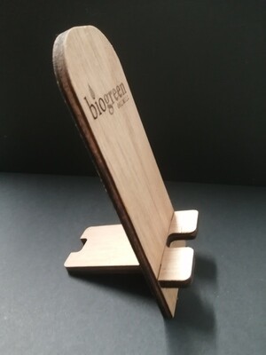 Personalised Phone Stand. Made of a choice of materials.