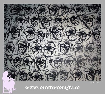 Monkey print cotton fabric