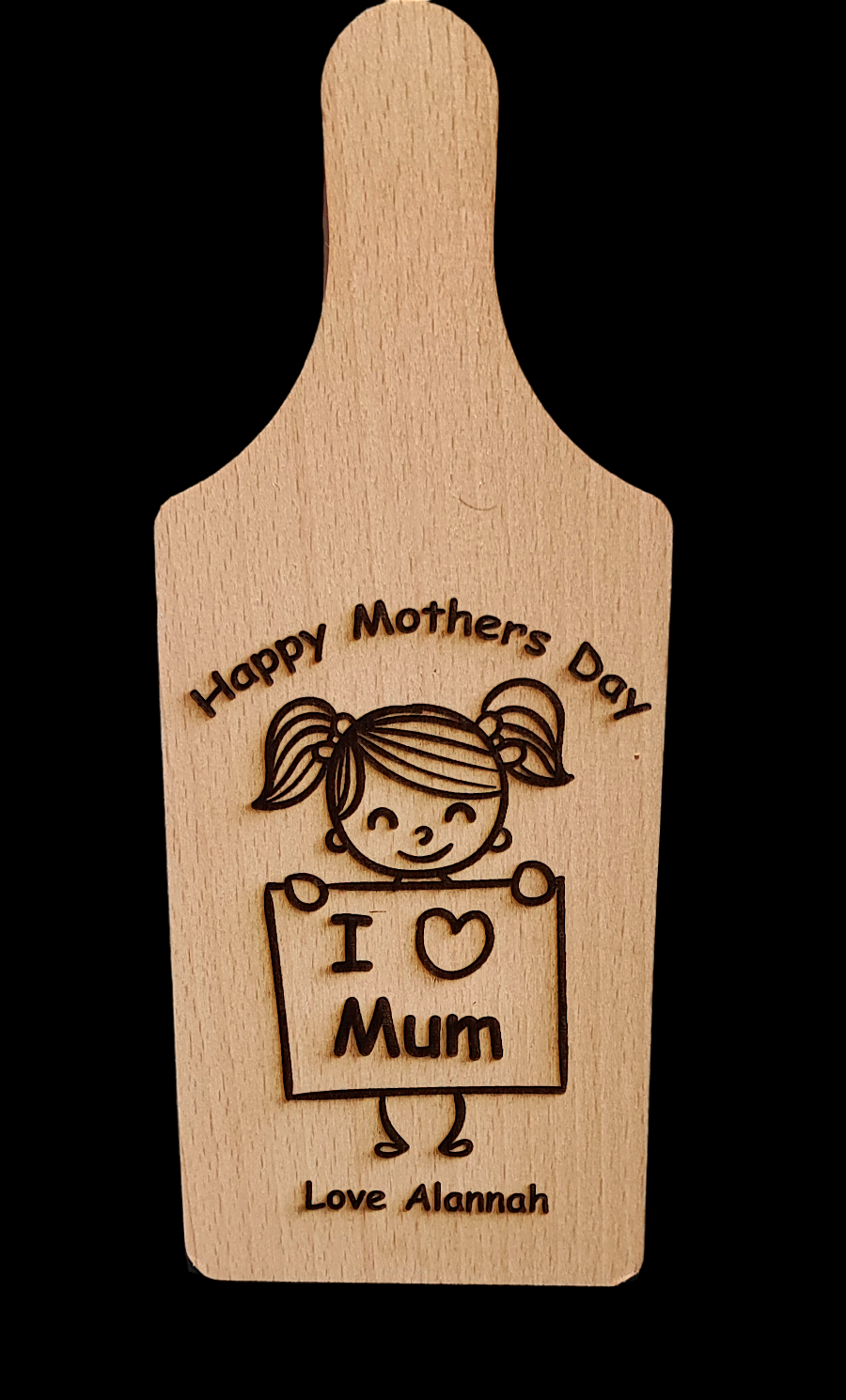 I Love Mum, Mam, Mother, Mammy. Personalised Serving Board