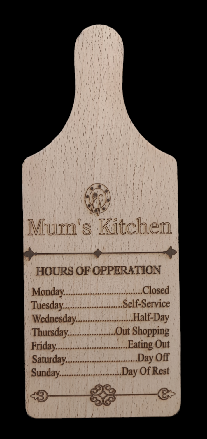 Mothers Day Gift. Personalised Serving Board. mums Kitchen