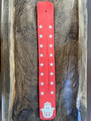 Painted Wood Hamsa Burner