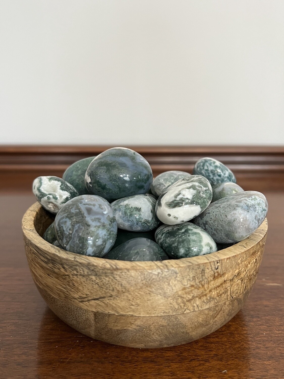 Tumbled Moss Agate